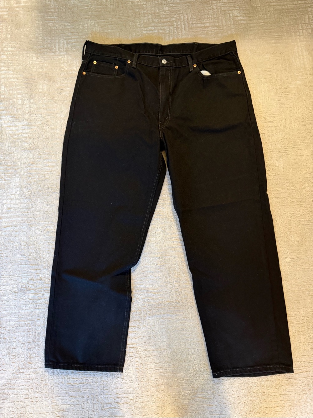 Levi's Men's Black Relaxed Straight Jeans